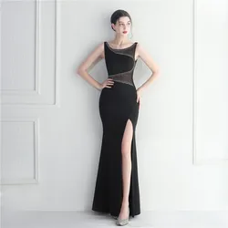 Stunning O-Neck Prom Dress with Floor-Length Mermaid Skirt Evening Dresses Customized