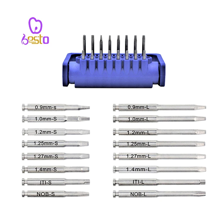 dent al Universal imp lant Torque Wrench  With  16Drivers and spare parts for sale Latch Head Handpiece dent al imp lant tools