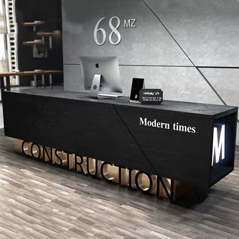 

Aesthetic Reception Counter Store Showcase Pulpitos Wooden Churches Shop Service Administrator Stand Furniture Stores Modern