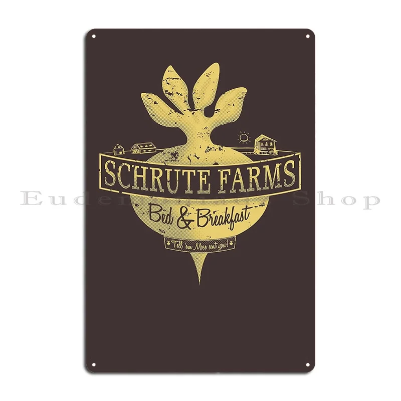 Schrute Farms Special Mose Edition Metal Plaque Bar Design Classic Club Plaques Tin Sign Poster