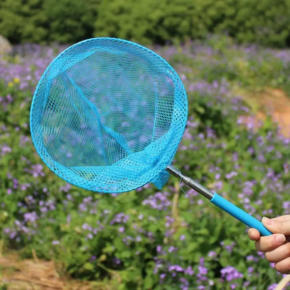 Stainless Steel Rod Catch Tadpole Fish Net Kids Outdoor Fish Stockings Telescopic Dragonfly Fishing Butterfly Net Net Insec L0Z6