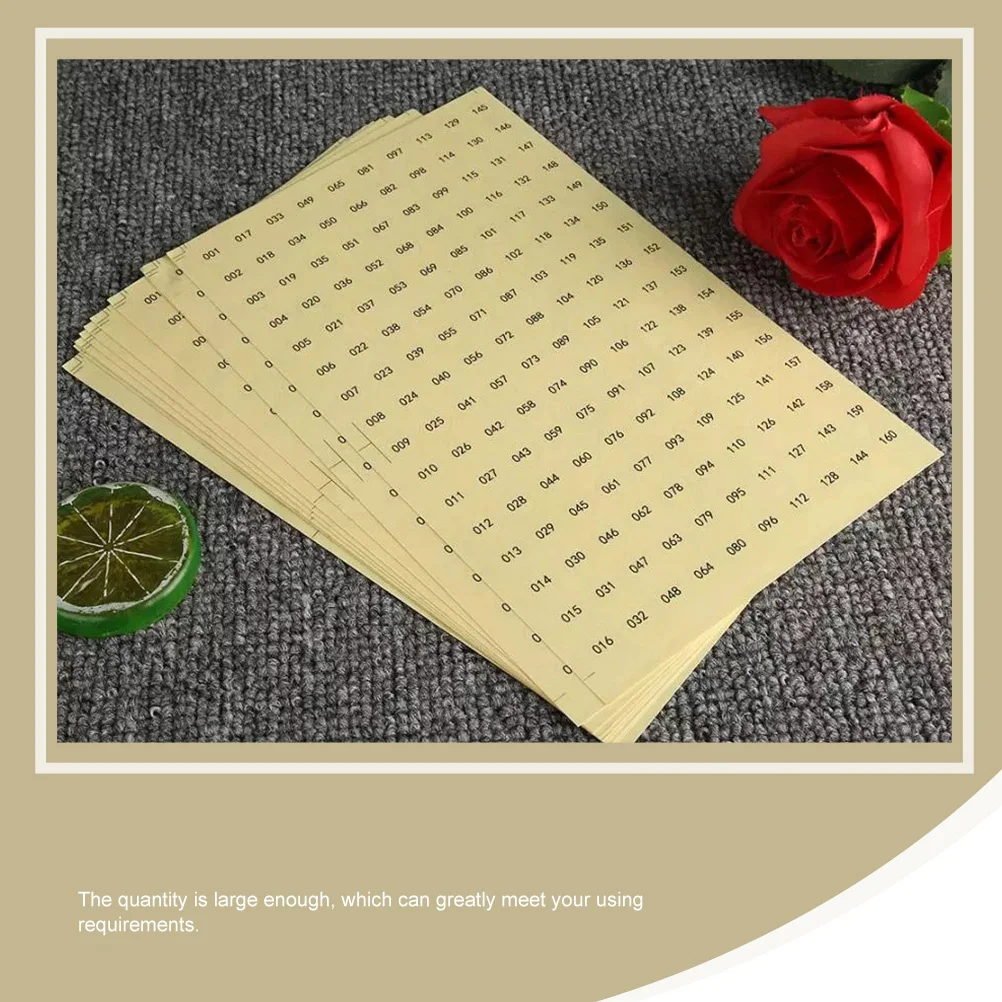 สติกเกอร์ติดเล็บแบบดิจิตอล 6 แผ่น ทนทาน กันน้ำ ติดหมายเลขสียาทาเล็บ สติกเกอร์ติดเล็บแบบมีกาวในตัว