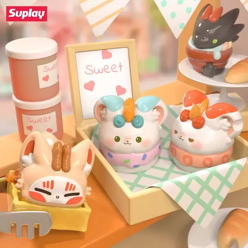 Er zijn beesten, mini-feestpoppen, blinde tassen, blinde dozen, tweede kogel schattige poppencadeaus, handgemaakte desktopornamentenset schattig