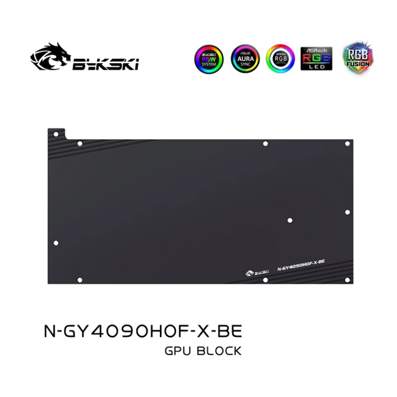 Bykski Water Block for GALAX GeForce RTX 4090 HOF OCLAB Plus GPU Card /Copper Cooling Radiator RGB SYNC/ N-GY4090HOF-X