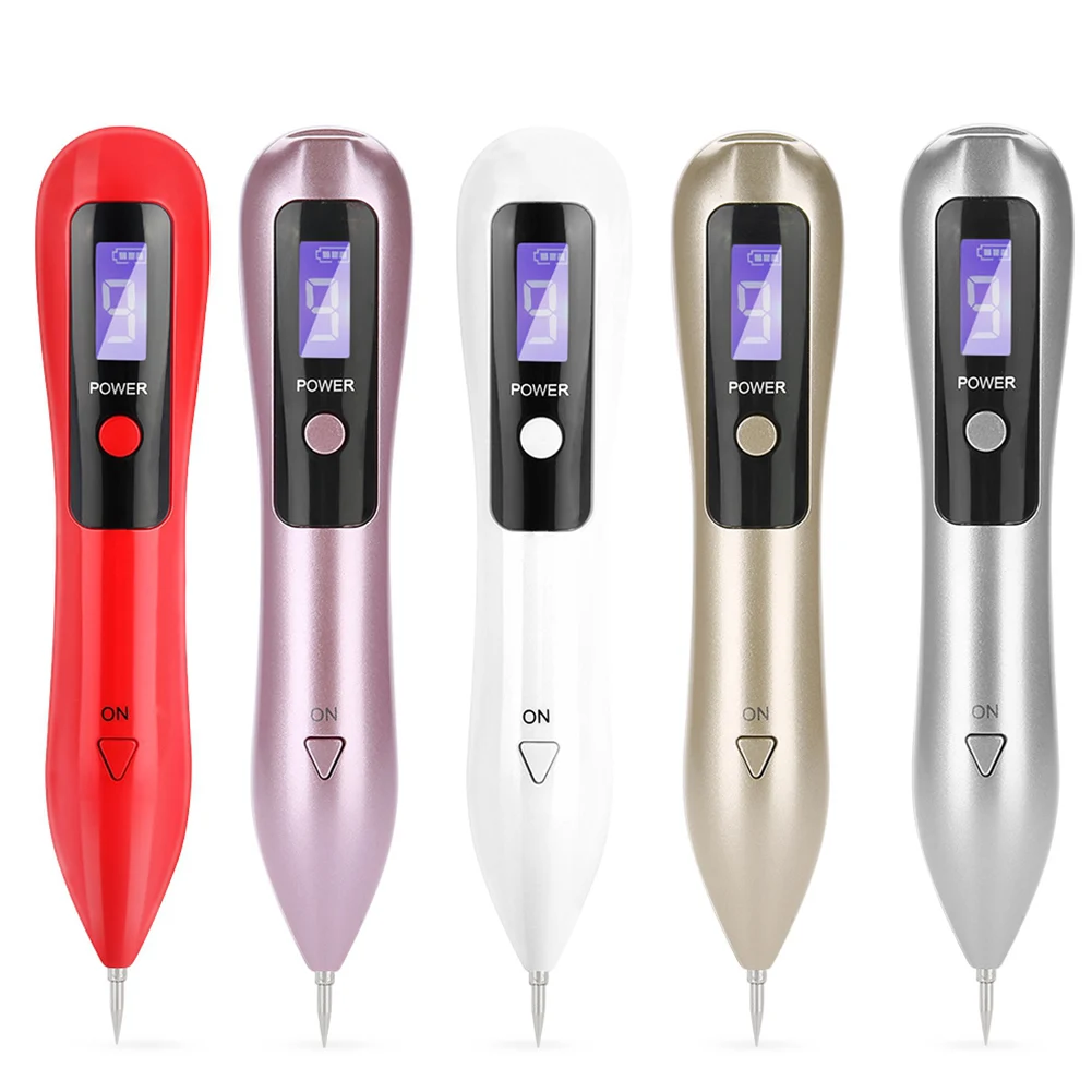 Draagbare LCD Dot Mol Sproet Spot Tattoo Verwijdering Pen Schoonheid Huid Machine Mol Verwijdering Pen