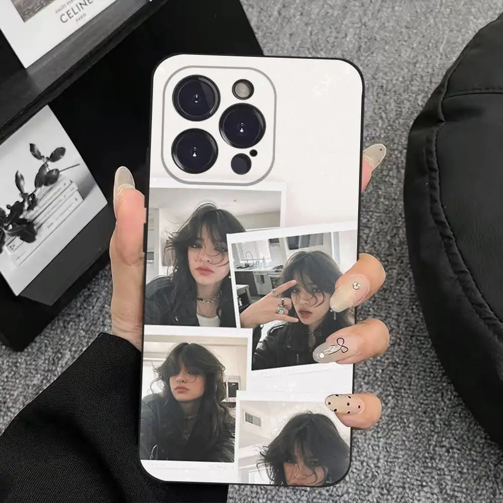 حافظة هاتف A-Ari A-Abdul Singer لهاتف iPhone 17,16,15,14,13,12,11,Plus,Pro Max,XS,X,XR,SE,Mini,8,7,غطاء أسود من السيليكون الناعم