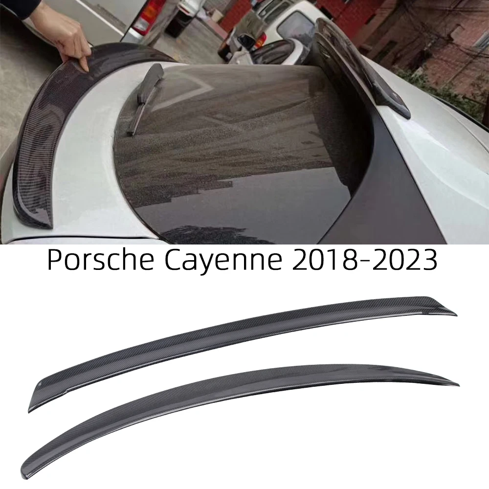 For Porsche Cayenne Carbon fiber Rear Spoiler Trunk wing 2018-2023