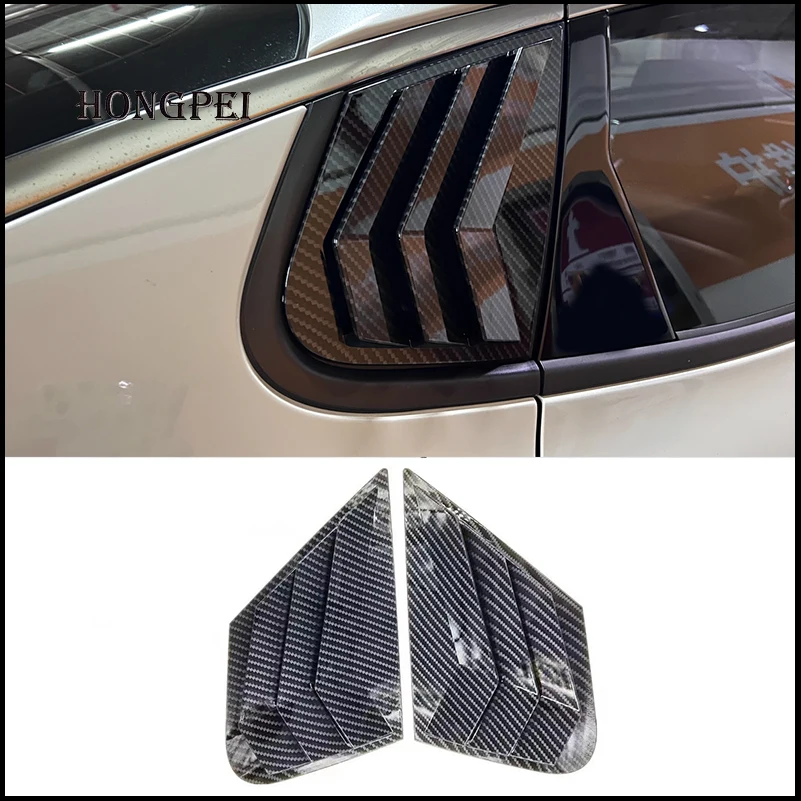 

Car Styling For KIA Optima K5 2016-2019 Rear Window Blind Shades Louver Vent Molding Cover Sticker Trim Auto Accessories