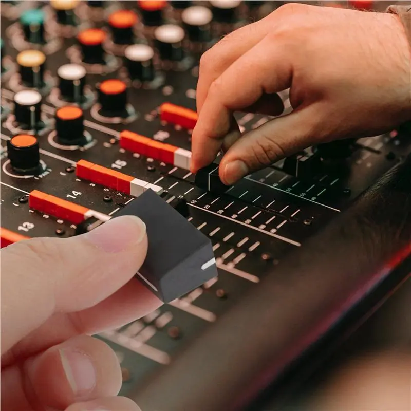 B48A 15 قطعة مقابض ترويسة عالمية غطاء ترويسة مستقيم منزلق الجهد غطاء لوحدة تحكم DJ خلاطات وحدة التحكم DJM ، DDJ ، XDJ #2