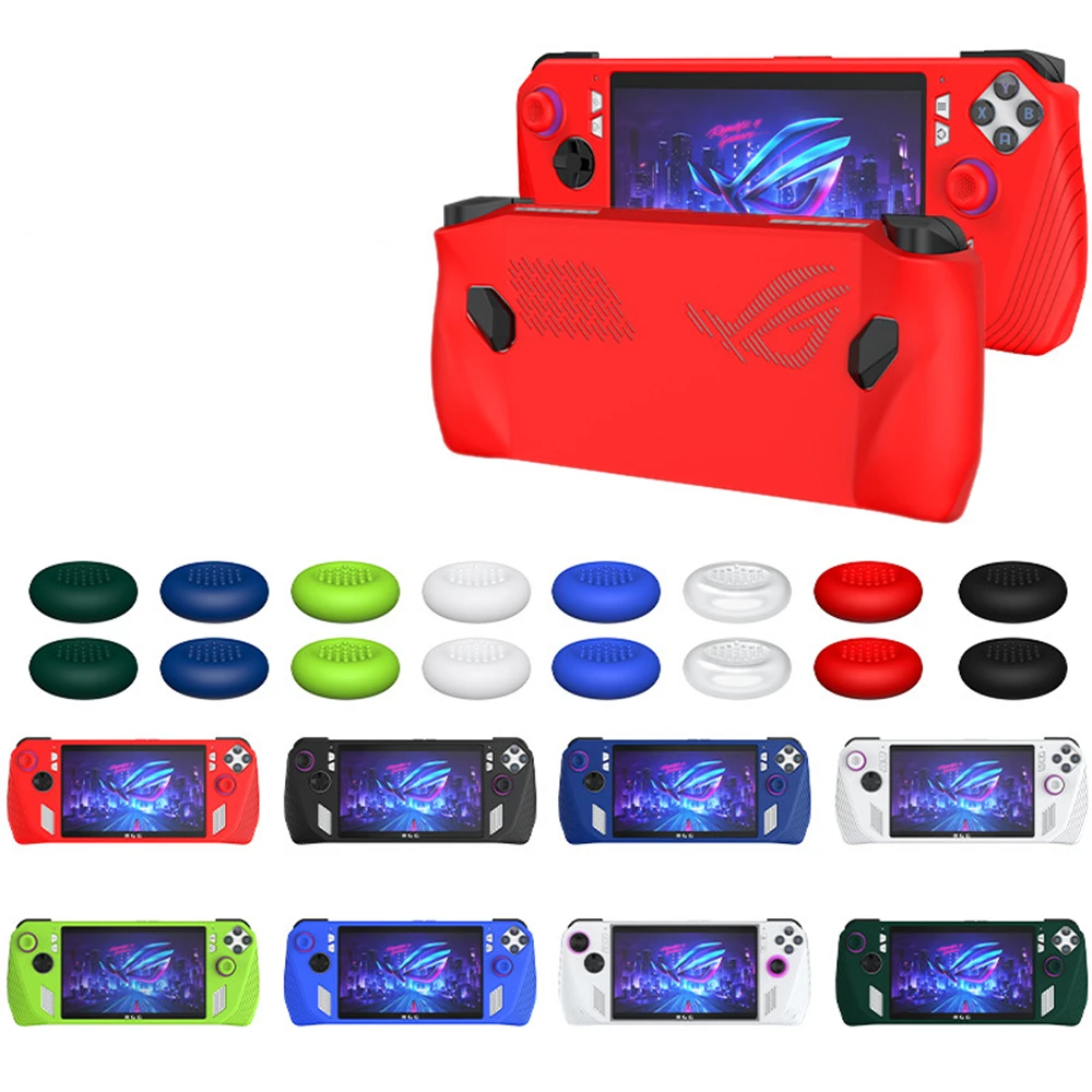 ASUS ROG ALLY 핸드 헬드 전용 실리콘 케이스 커버 슬리브, 낙하 방지 스크래치 방지 게임 콘솔 보호 케이스, 소프트 쉘