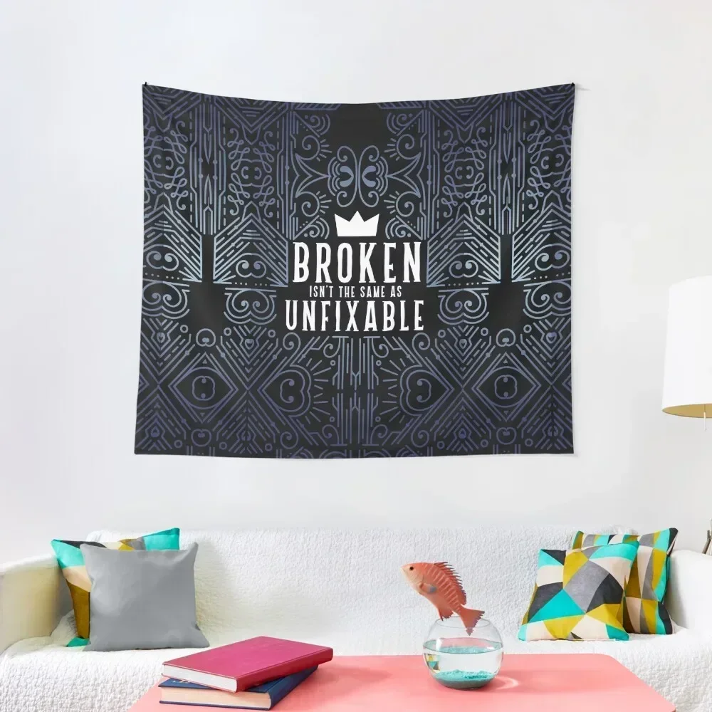 

Lunar Chronicles Quote Broken Unfixable Tapestry Bed Room Decoration House Decoration Home Decorating Tapestry