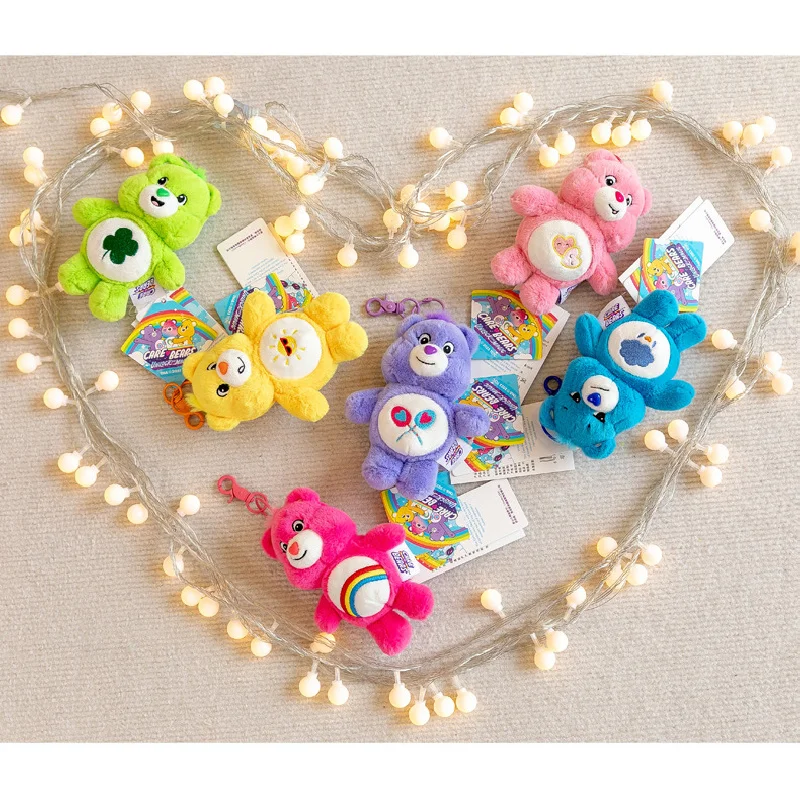 Pluszaki Care Bears Kawaii Tęczowe Anime Hobby Zabawki Wypchane Breloczki Dekoracje do Toreb Dźwiękujące Lalki Prezenty na Boże Narodzenie i Urodziny