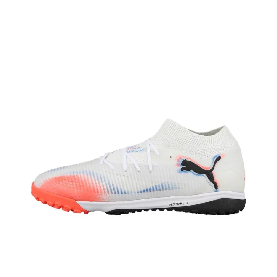 PUMA FUTURE 8 TF Turf Soccer Shoes Unisex White Red 10859201