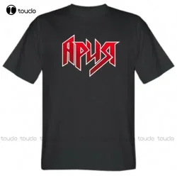 Ария T-Shirt Aria Russian Soviet Heavy Metal Band Kipelov Кипелов White Collar Shirt Women Fashion Tshirt Summer New Popular