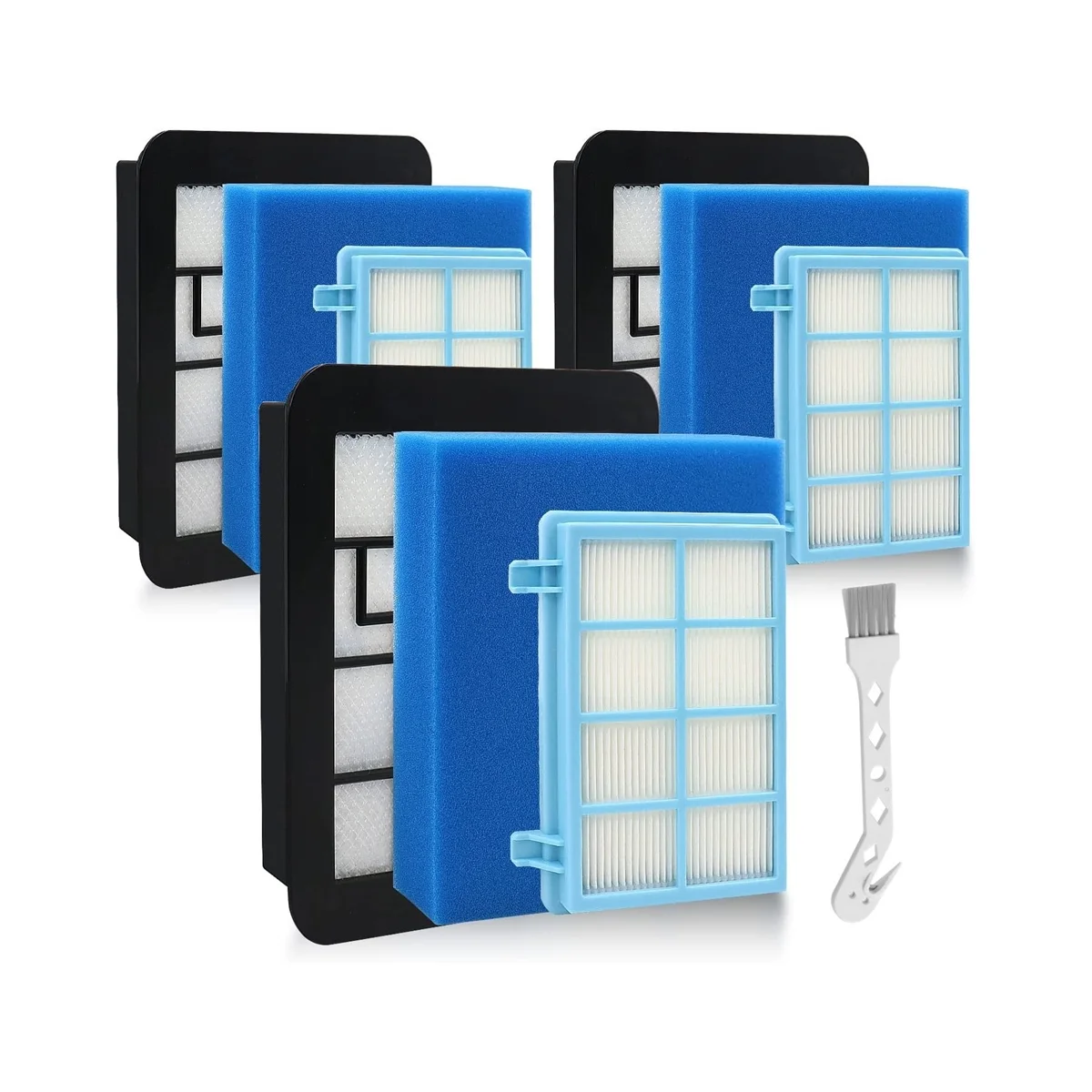 

A06P-Replacement Filter Set for Philips PowerPro Compact and Active Vacuum Cleaner FC8010/01 FC9331 FC9332 FC9555, FC9556