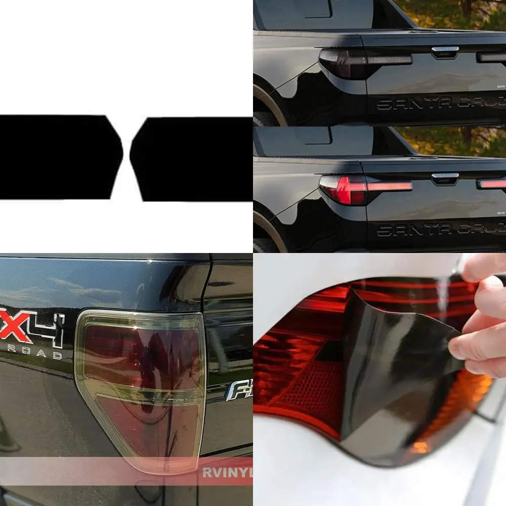 

Tail Light Tint Covers Compatible with Hyundai Santa Cruz 2022-2025 - Matte Smoke