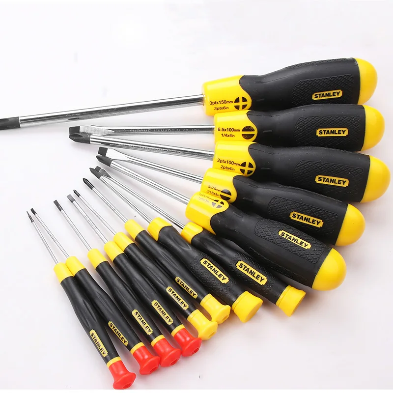 Stanley 13pcs/Set Professional Screwdriver Set With Bag Flat and Phillips Magnetic DIY Screwdriver Kit For Home Household Tools