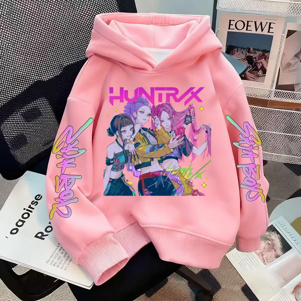 

Модная корейская мужская толстовка с капюшоном K-pop Devil Hunter 2025 года — повседневный пуловер в стиле ретро, подходящий для детей.