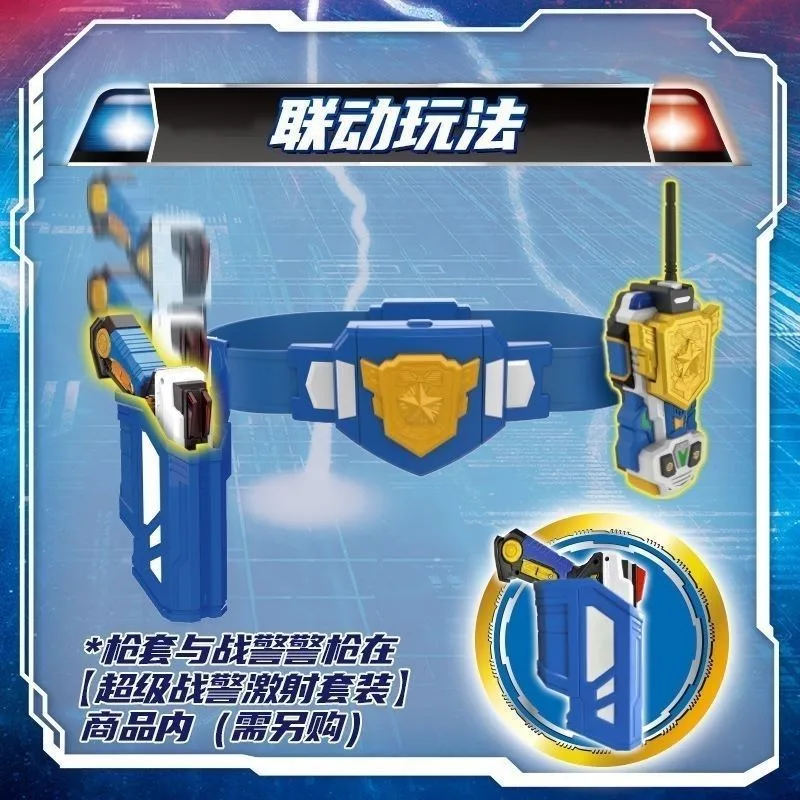 MiniForce Super Cops Marine Cop Transformation Robot Head Badge Model Mini Force Mecha Deformation Figures Toys