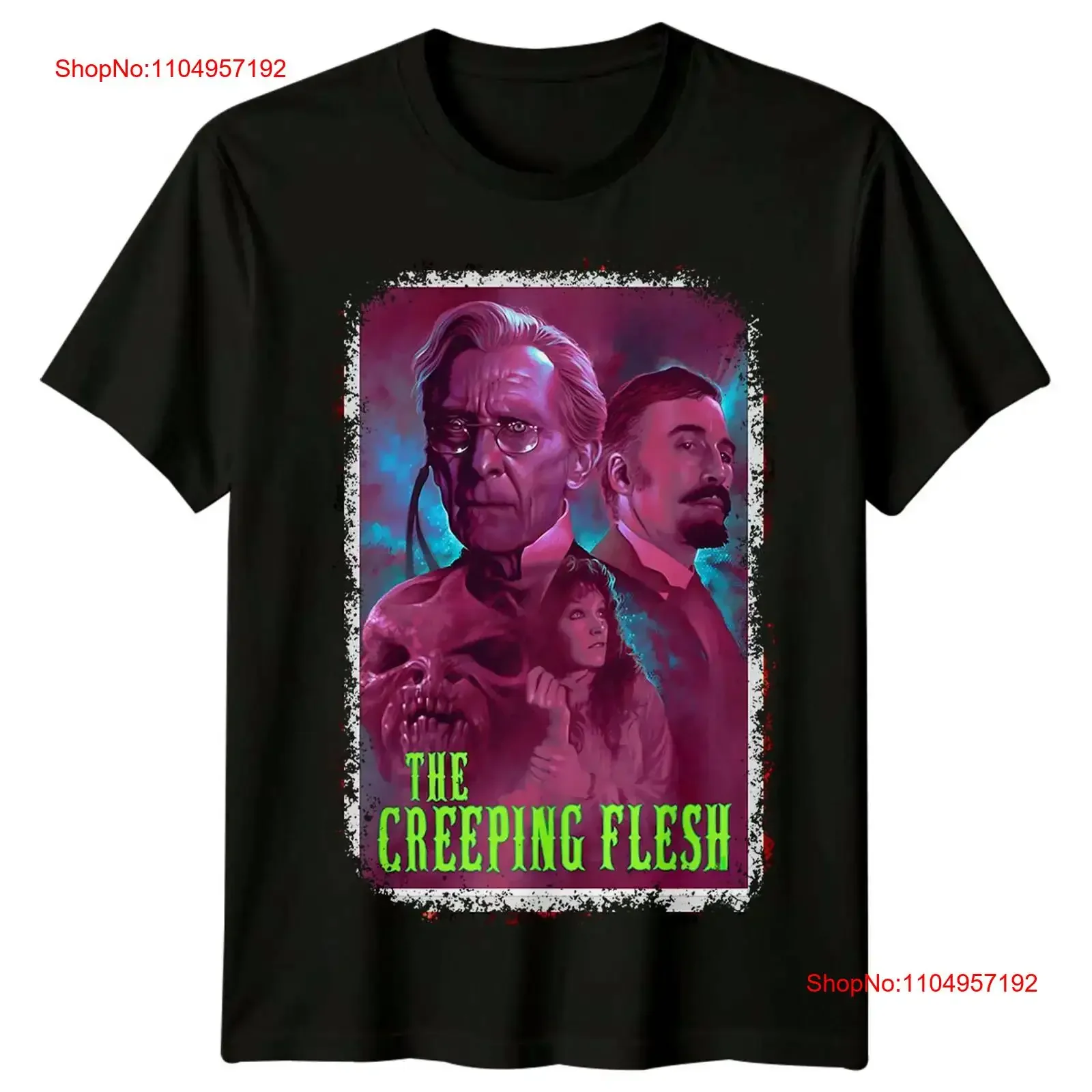 

The Creeping Flesh 1973 Movie Poster Inspired T Shirt Retro 70s vintage Washed homme designer clothes Versatile Casual