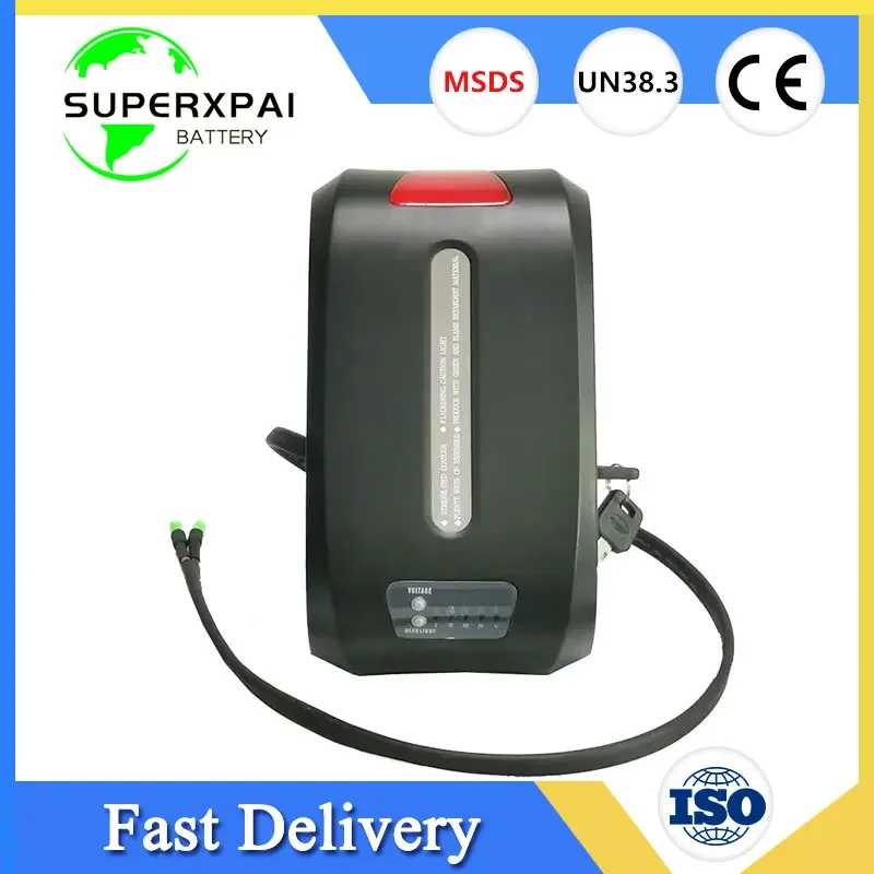 36V Haibao Seat tube folding ebike battery 24v 16ah 17.5ah  for GWB Anil Solomon electric bicycle 250W 350W 500W motor