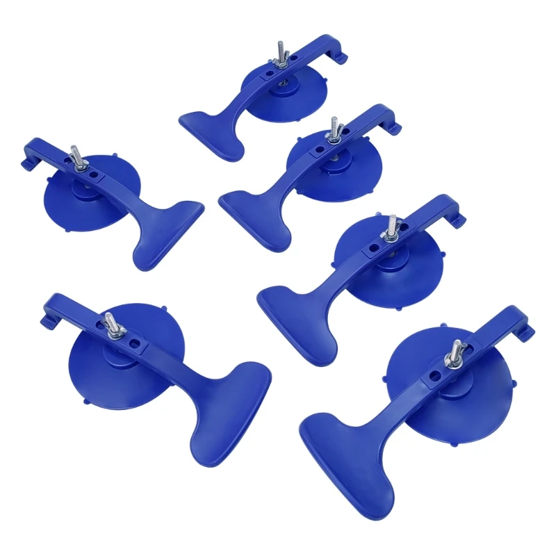 Lightweight Suction Clamp Set 6-Piece Trim Dents Panels Puller 81x258x193mm Installation Fixing Clip for Workshop