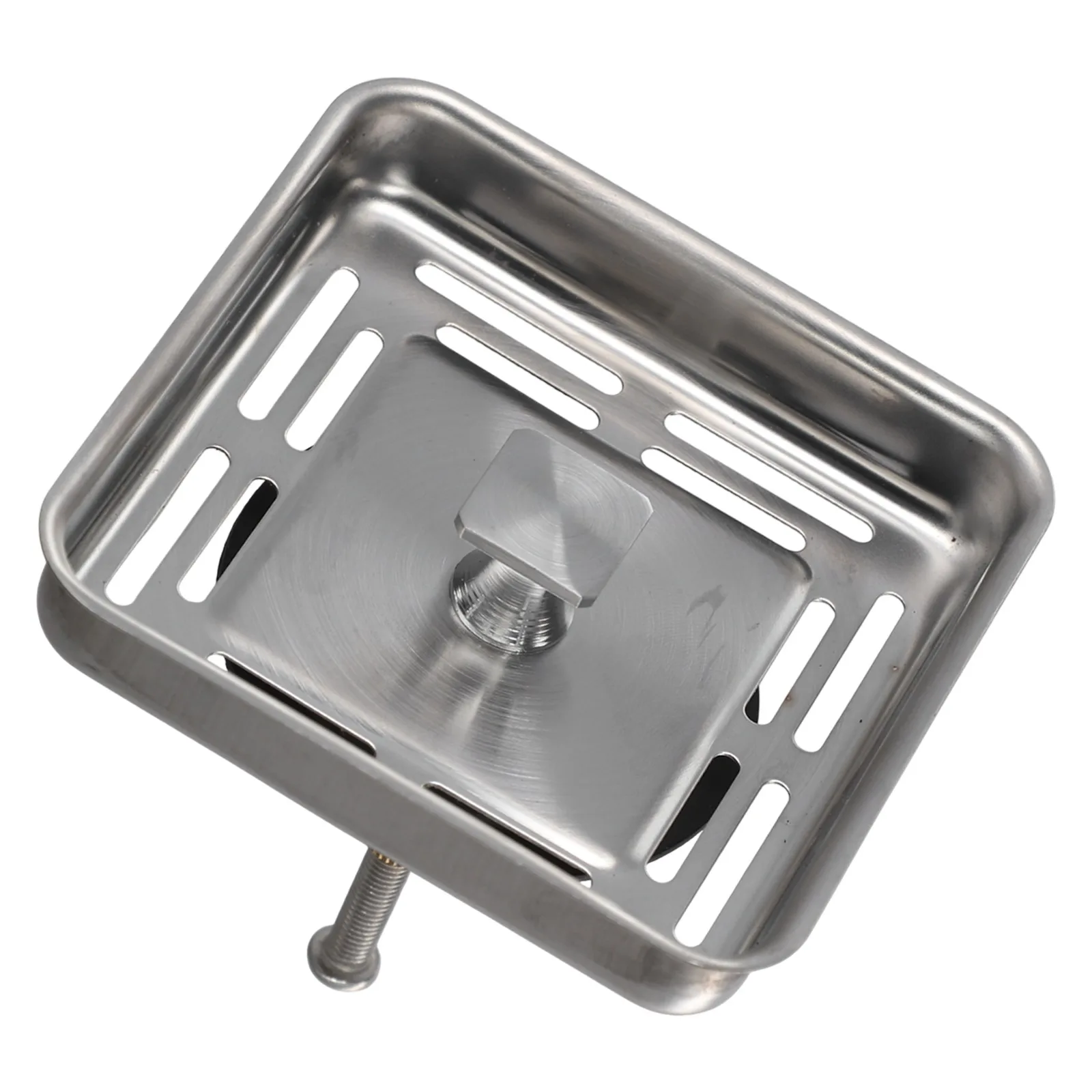 79mm Kitchen Sink Strainer in Stainless Steel with Rubber Stopper for Effective Debris Filtering and Drain Protection