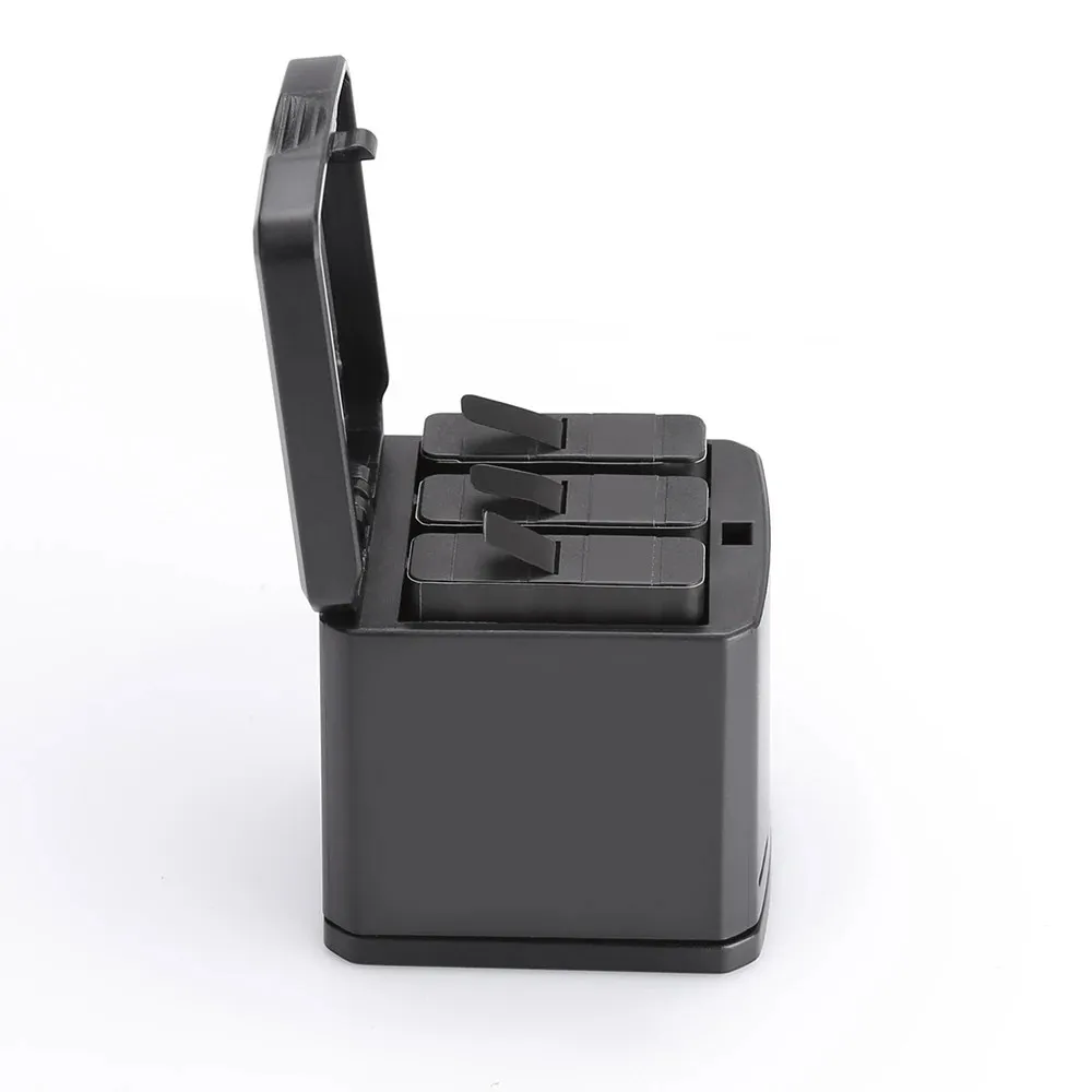 Telesin 3-Way Battery Charger and 3 Batteries Kit, Charging Storage Box With Battery for Gopro Hero 7 Black Hero 5 6