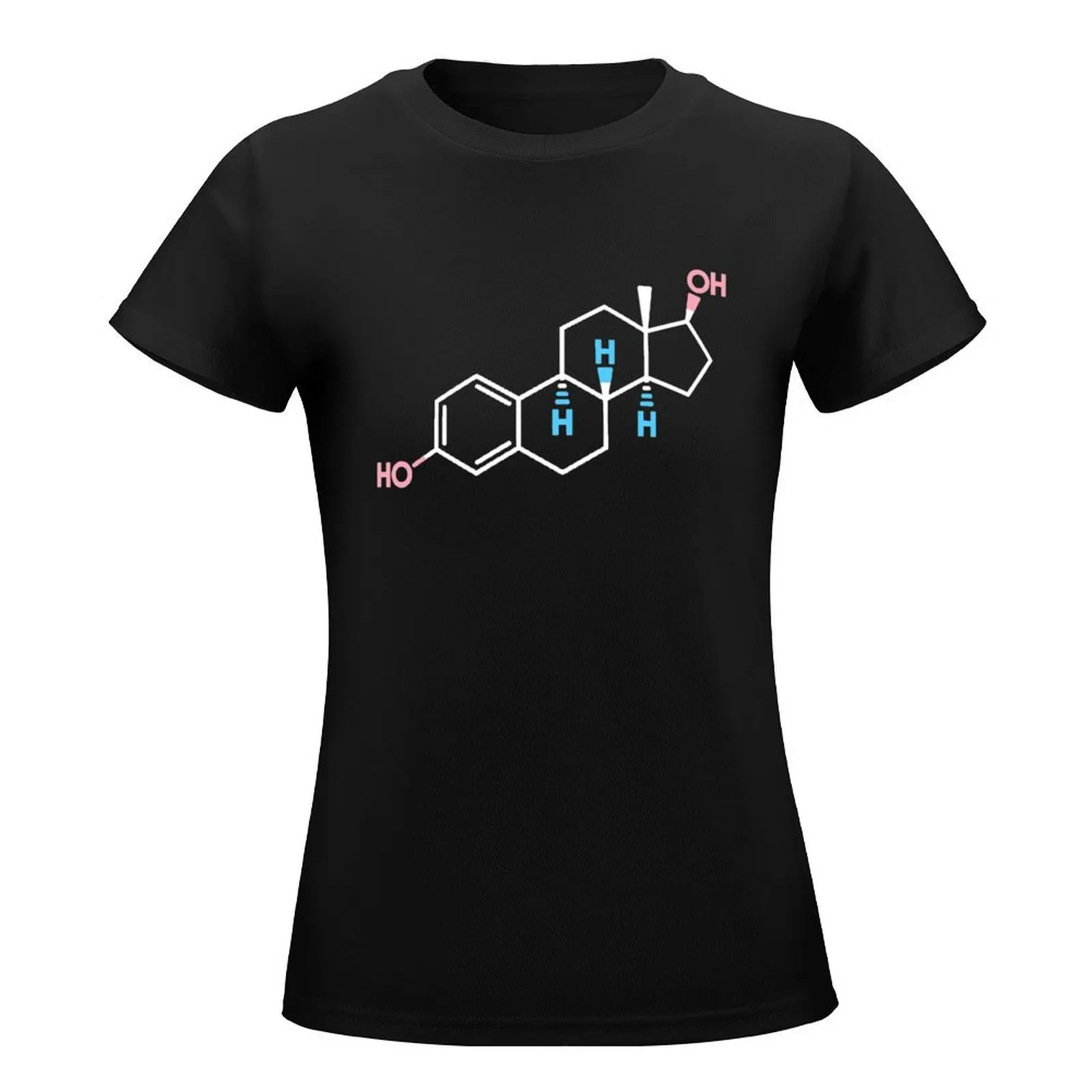 Estradiol Structure Formula T-Shirt plus size tops korean fashion t-shirts for Women graphic tees