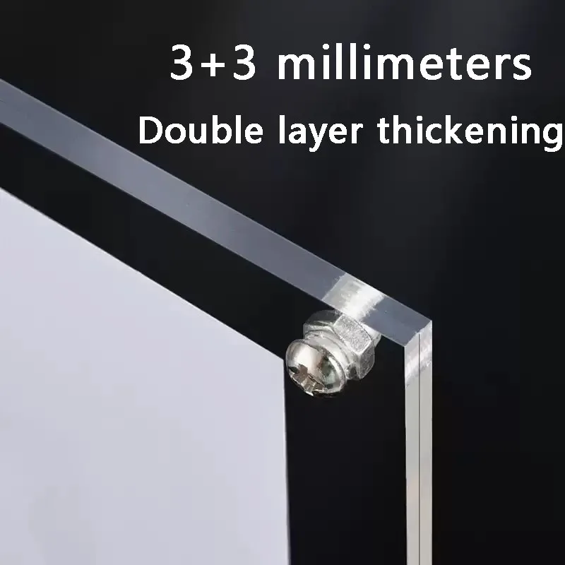 Business License Frame Protective Cover Acrylic A4 Display Photo Frame Industrial and Commercial Hygiene License Frame