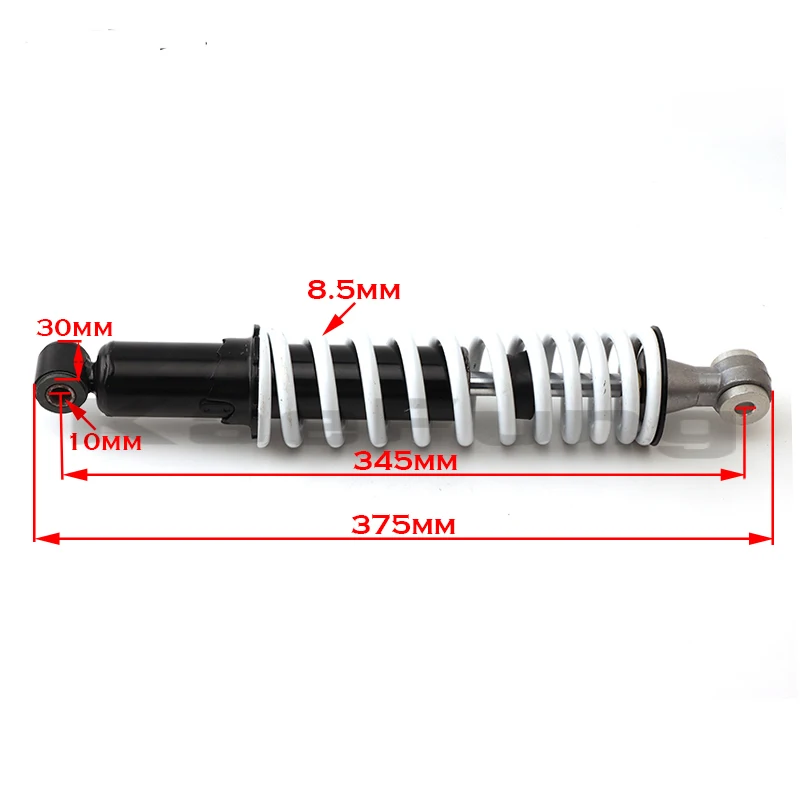 345mm hole to hole Front Shock Absorber Suspension For Go Kart ATV Motorcycle Quad Dirt Bike