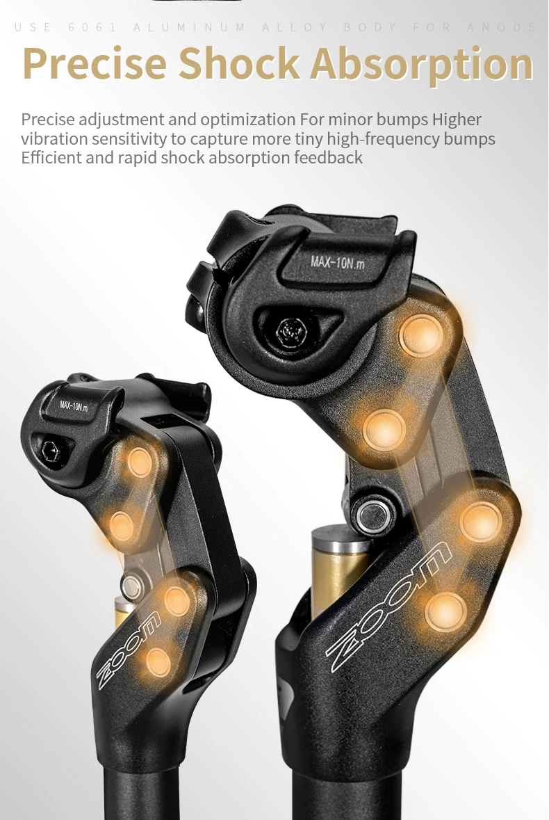 ZOOM MTB Fahrrad Stoßdämpfer Sattelstütze Fahrrad Sattelstütze Dropper Manuelle Reise Höhe Suspension 27,2/30,9/31,6mm Fahrrad Sitzrohr – Detail 5