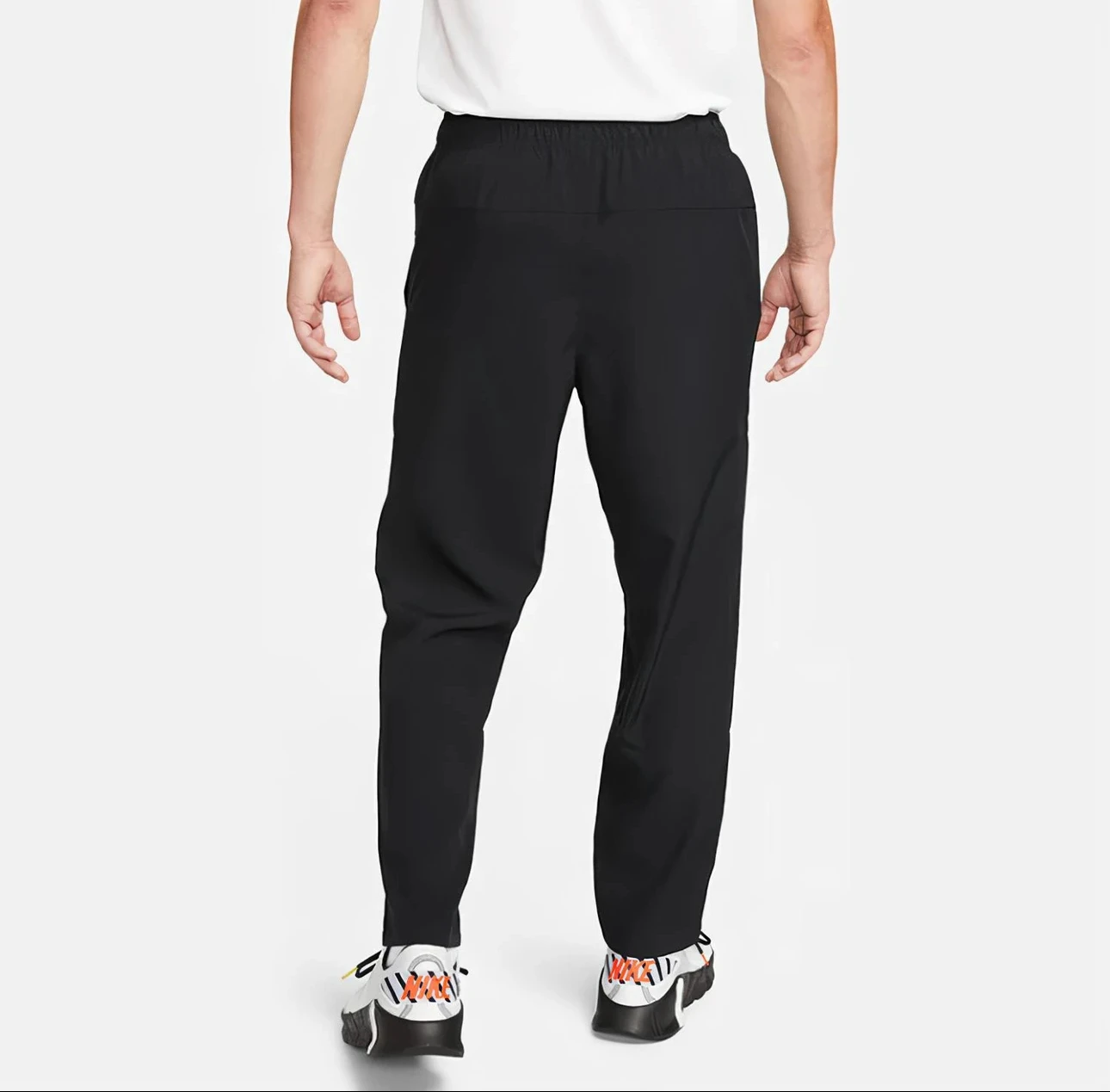 Nike Dri Fit Logo مطبوعة كاجوال فضفاض السرعة الجافة محبوك السراويل الرياضية للرجال أسود FB7491-010