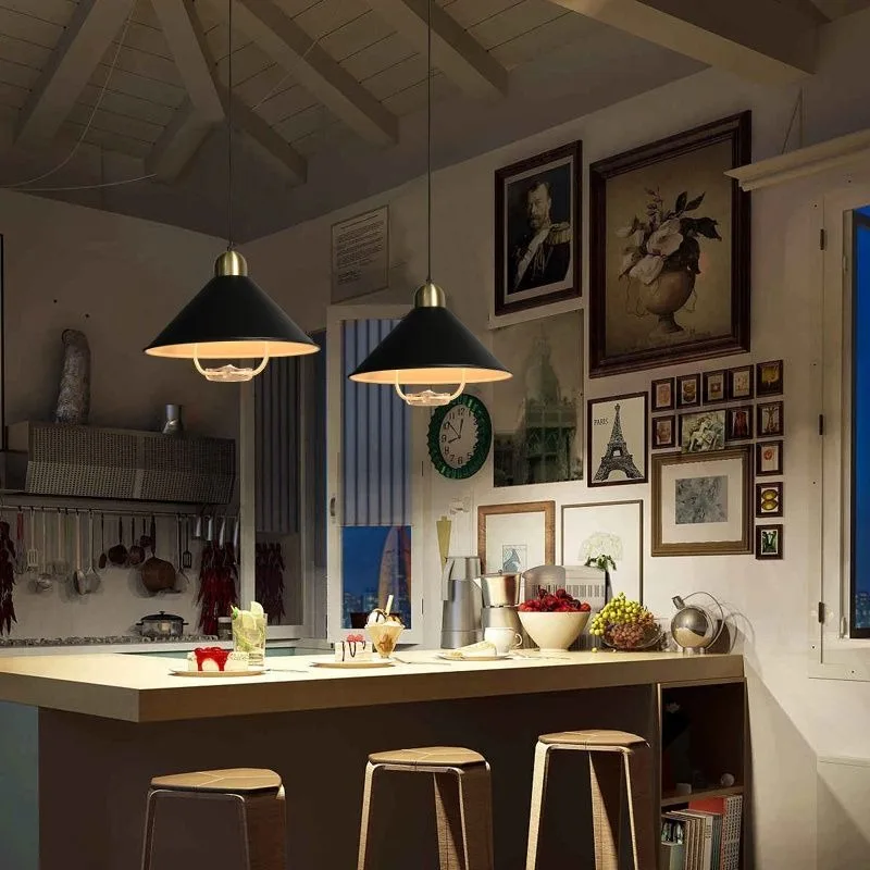 

Modern Minimalist Adjustable Height Retractable Metal Pendant Light with Switch Dining Nail Salon Hotel Bar Study Balcony LED