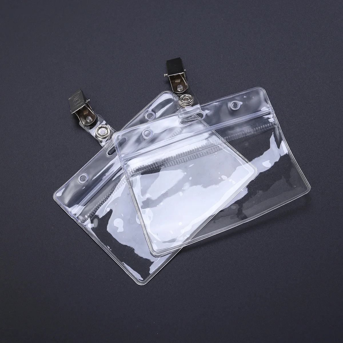 

25Pcs Id Badge Holders with Lanyards Clips for Name Cards Credit Cards License Office Badge Holders