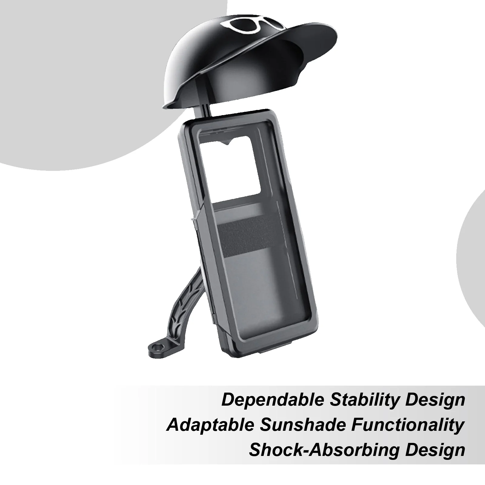 

Motorcycle Phone Holder Riding Sun Hat Support Waterproof Mobile Phone Mount For Women Men Riding Motorcycles Bicycles Scooters