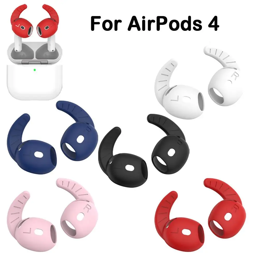 

5Pairs Soft Silicone Eartips Wings Hook Earplug Earbuds Earcap Headphone Accessories Ear Cover for AirPods 4