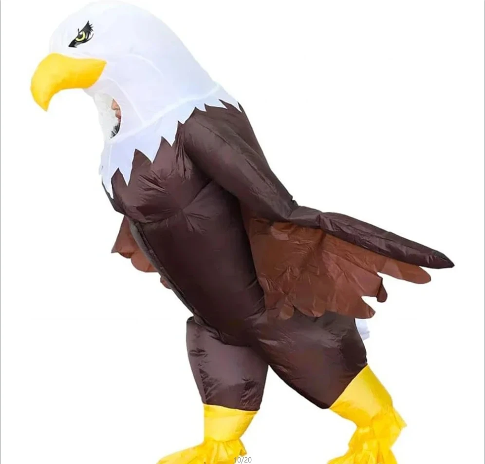 Adult inflatable eagle stage performance costume blowing eagle Halloween costume Independence Day celebration costume