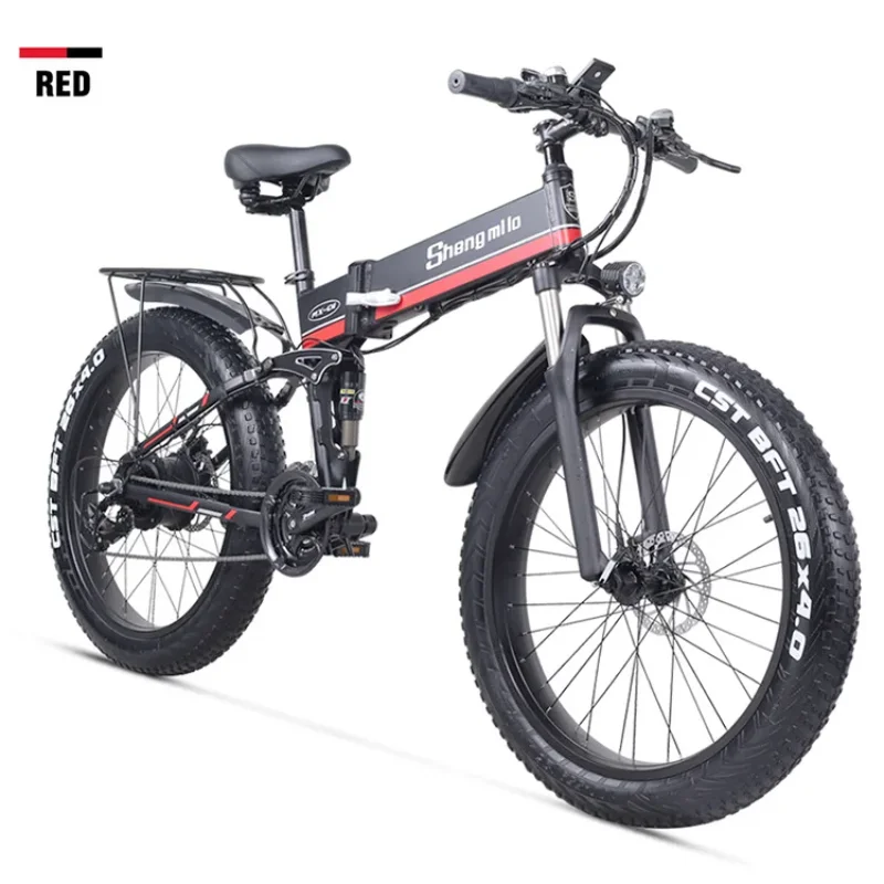 Snow Electric Bicycle Foldable and Easy To Carry 48V 500W Brushless Motor