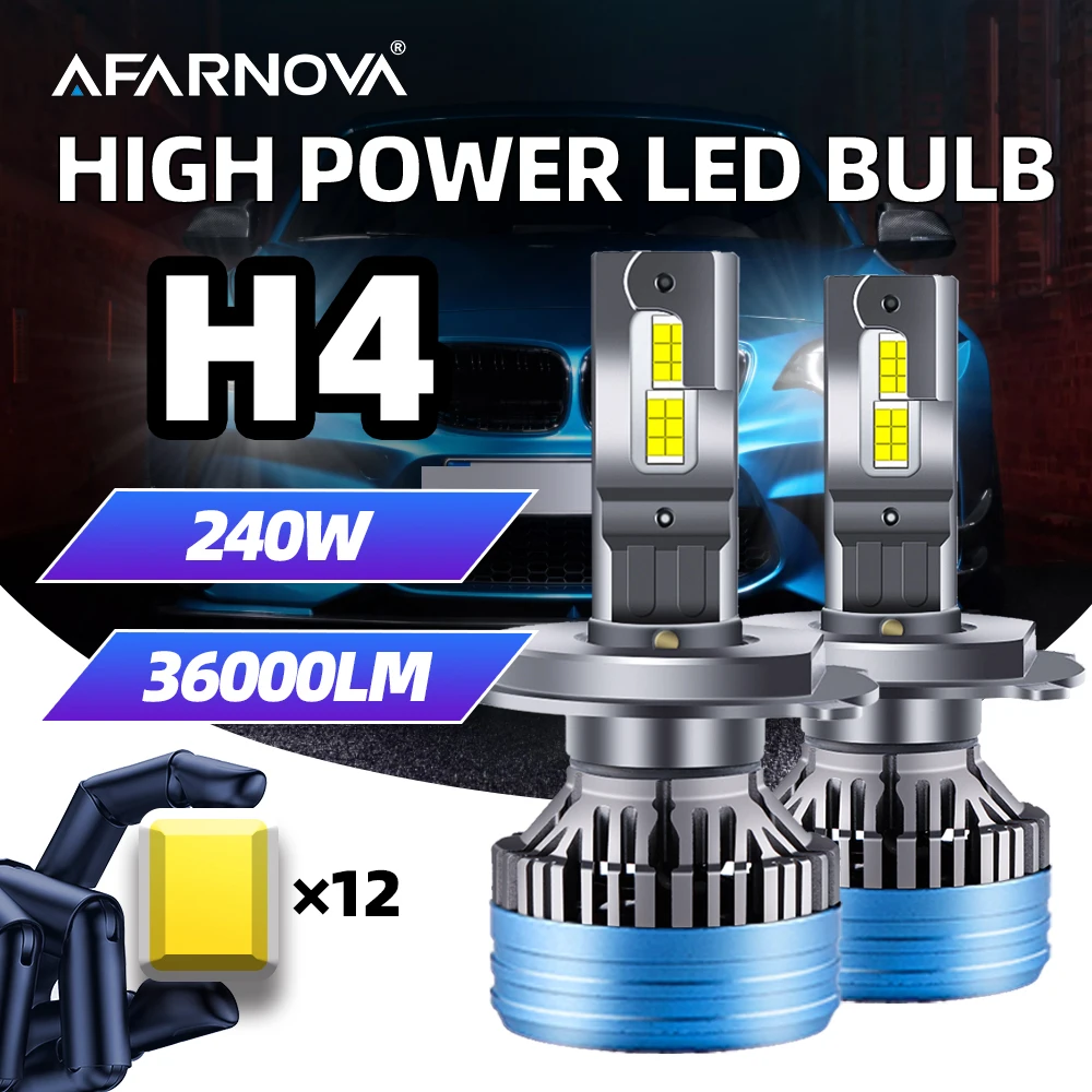 

LED Car Headlight Bulb HB3 HB4 9005 9006 H1 H4 H8 H11 9012 H13 9004 High Power LED fog Light 6000K 950000LM 12V Car accessories