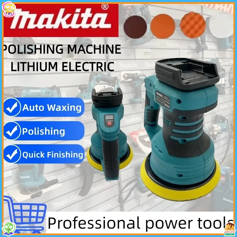 

Аккумуляторная электрическая полировальная машинка Makita с 8 скоростями для авто, для воскования, герметизации и нанесения глянцевых покрытий, электроинструмент