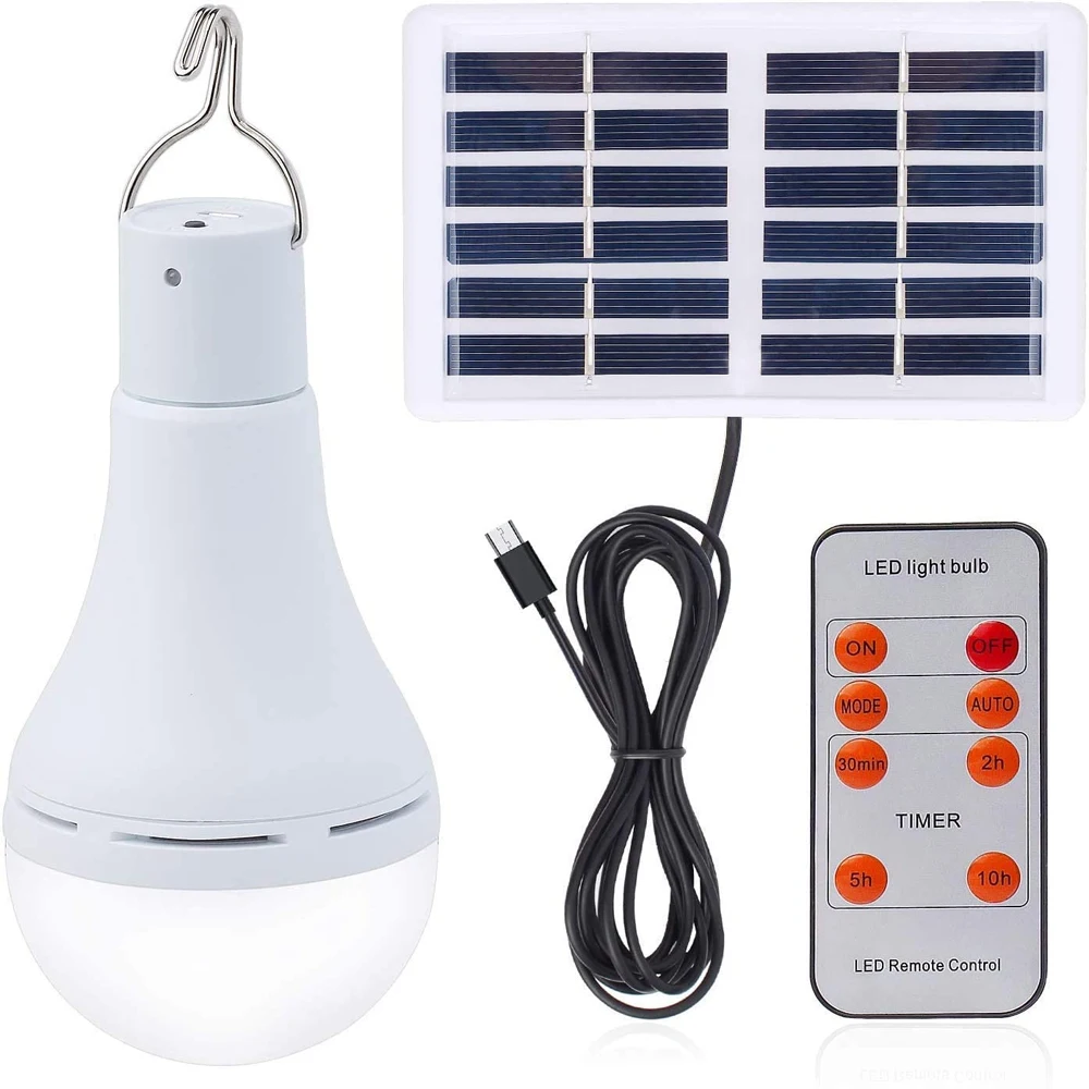 

7W / 9W Solar Light Waterproof USB Charged Hanging Emergency Sunlight Powered Lamp Outdoor Indoor House Solar Bulb Light Panels