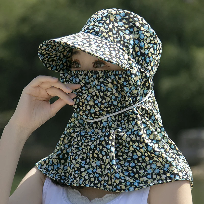 

Women's Sun Protection Hat Face Covering Rural Tea Picking Wide Brim Hat All Face Covering Summer Hat MPPMCK Brand