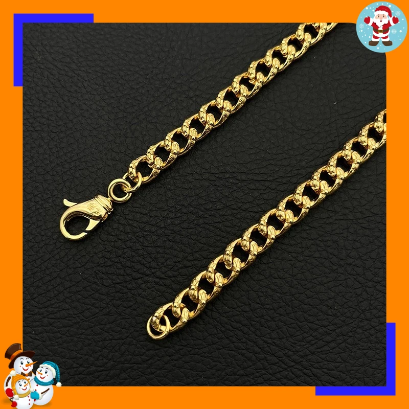 Premium Gold Medium Water Drop Double Layer Cross Necklace with Diamonds Men's and Women's Cross Pendant Classic