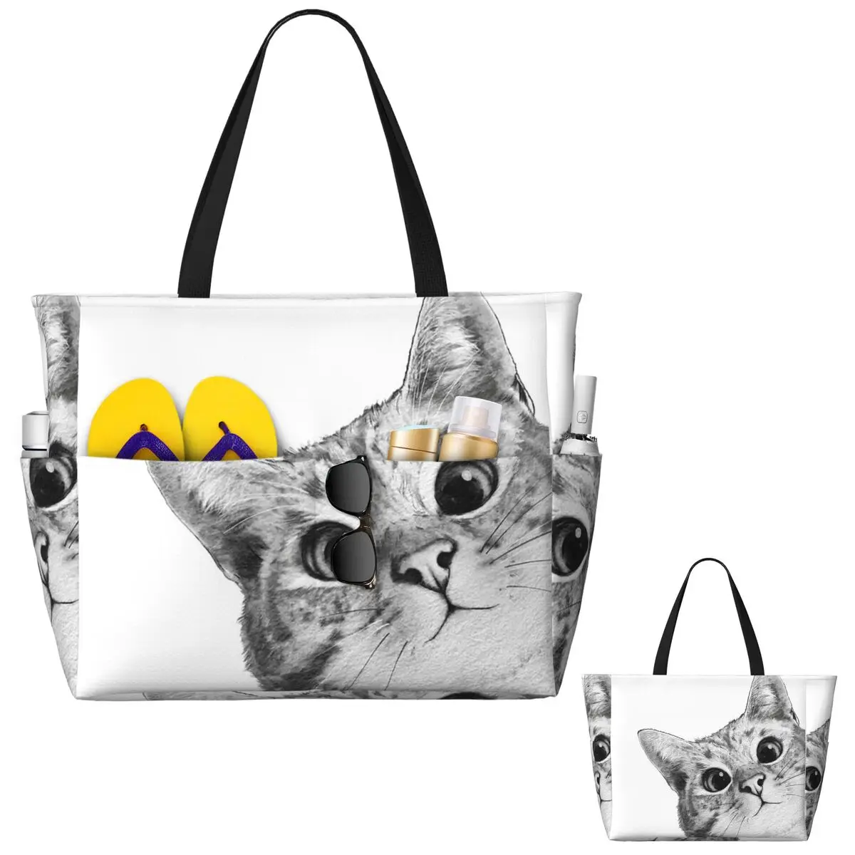 متستر القط حقيبة حمل على الشاطئ حقيبة رياضية رياضة اليوغا واق من المطر حقيبة حمل كبيرة المرأة حقيبة سفر حقيبة اللياقة البدنية #2