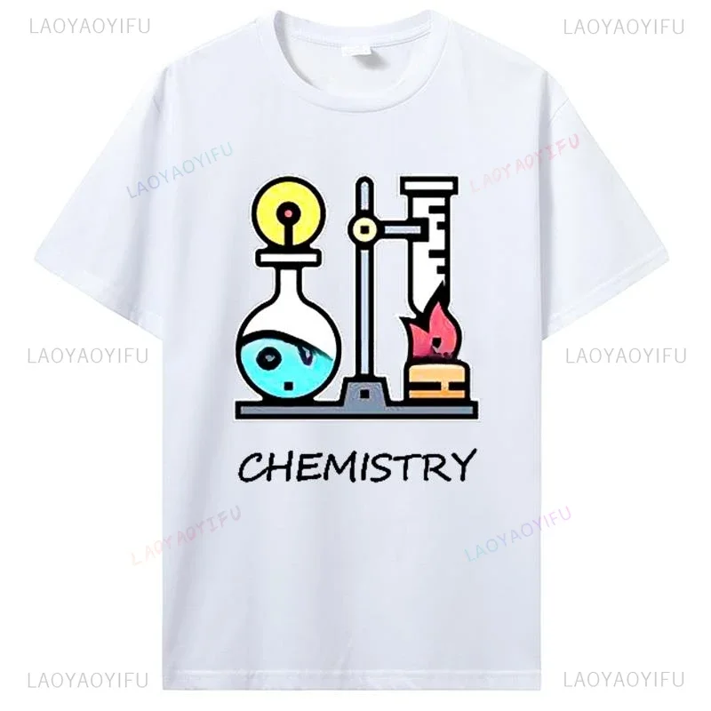 Funny Chemistries Printed T-shirt Science Christmas Tree Boy Girl Unique New Graphic Summer Casual O-neck Short-sleev Tops Tees