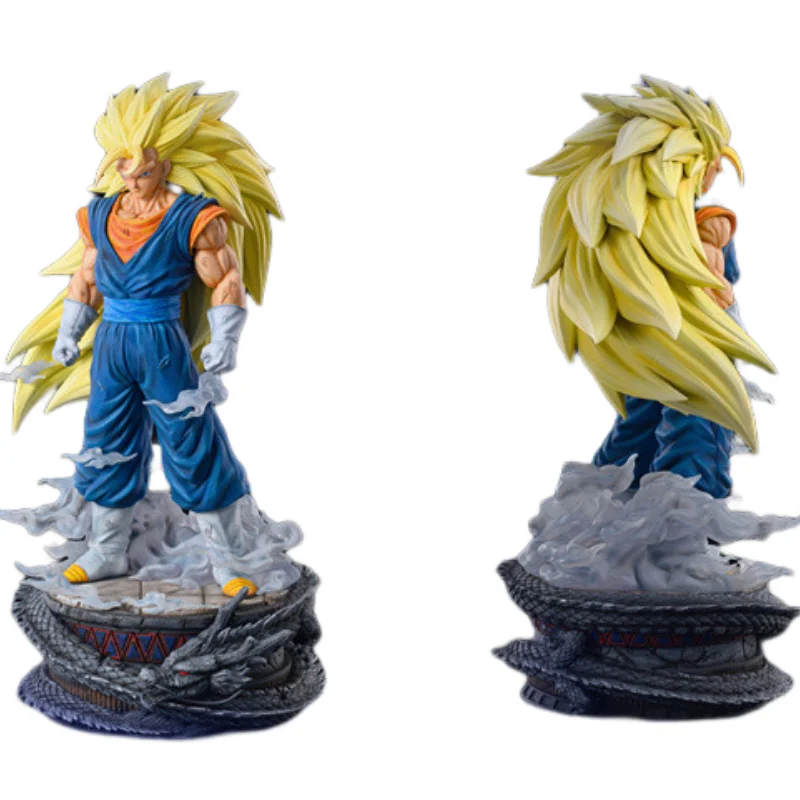 1/6 40Cm Gk Vegetto Super Saiyan 3 Dragon Ball Action Figure Limited Edition Luminous Ornaments Statue Model Toys Gift