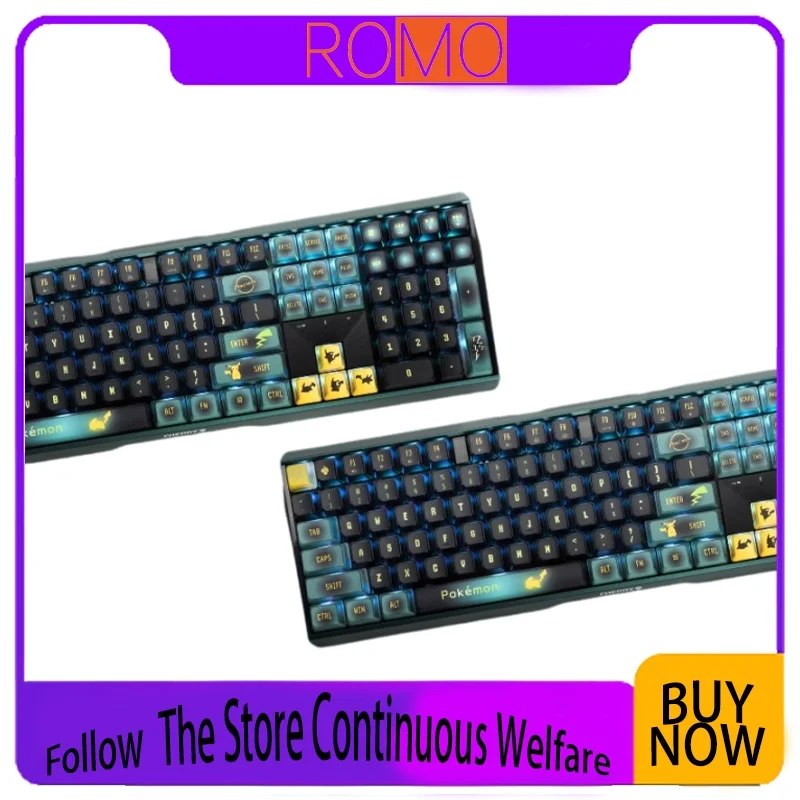 Cherry Cherry Mx3.0s Baokemeng Co Branded Custom Pikachu Wireless The Third Mock Examination Mechanical Keyboard Gift