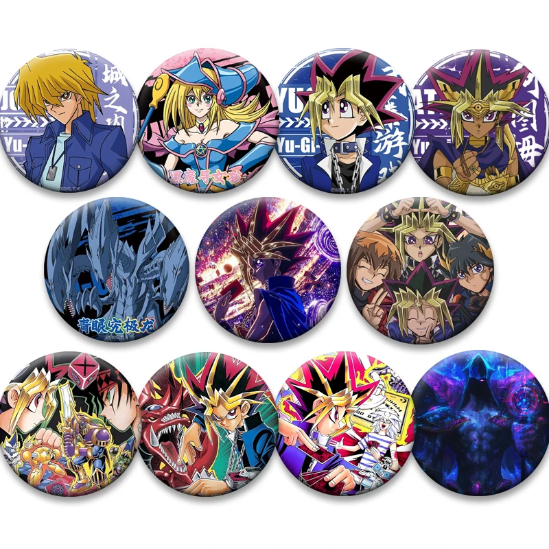 Exquisite Weißblech Emaille Pin Yu-Gi-Oh Anime Abzeichen Yami X Yugi Cartoon Charakter Kreative Broschen Zubehör Kleidung Dekoration