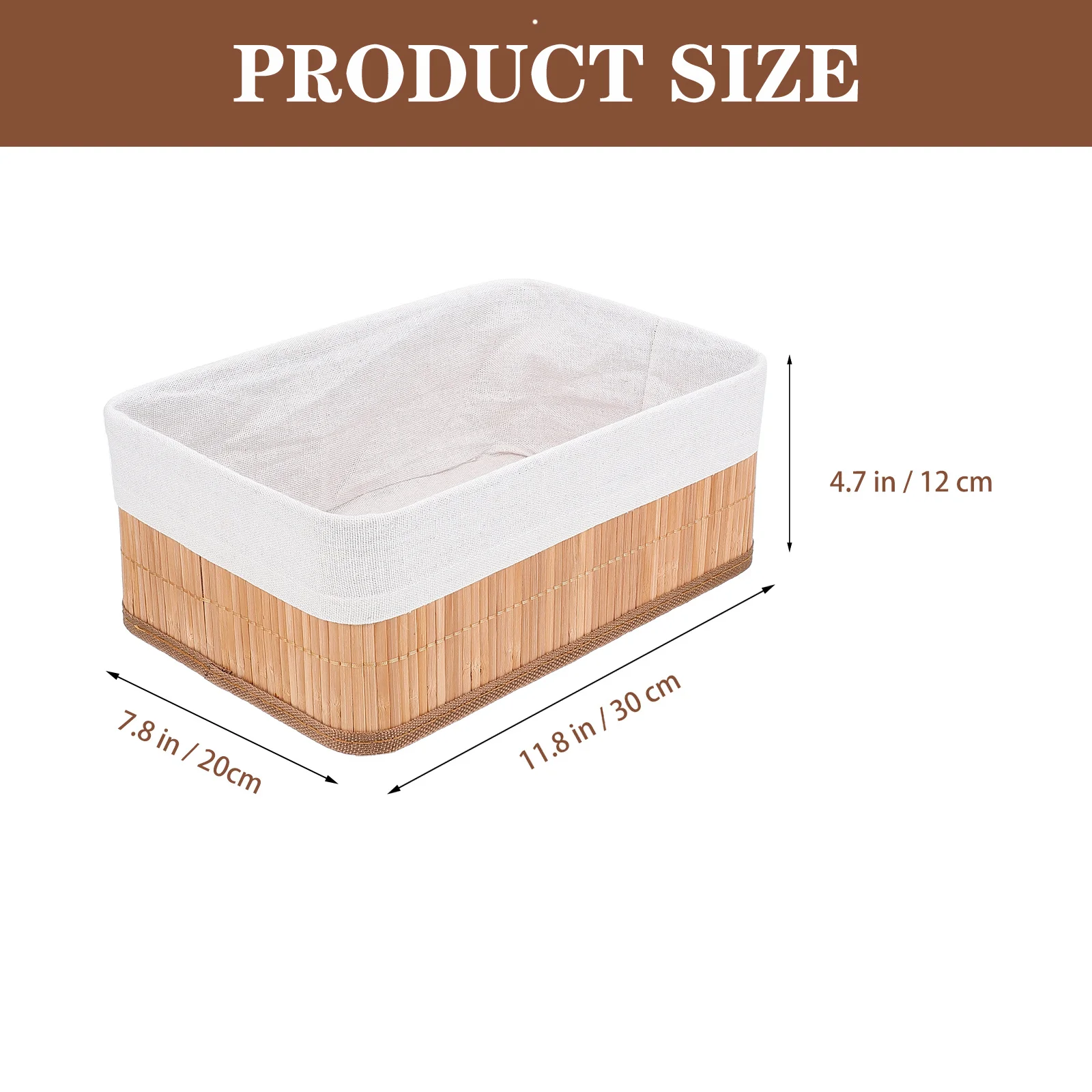 3 قطعة سلة التخزين المنسوجة ديكور المنزل منظم مكتب طاولة مكتبية ملحق النمط الرعوي الطبيعي متعدد الوظائف #4